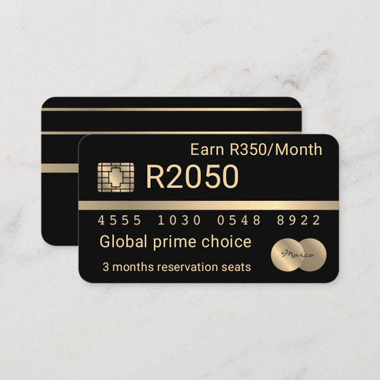 3 months reservation earn R350p/m