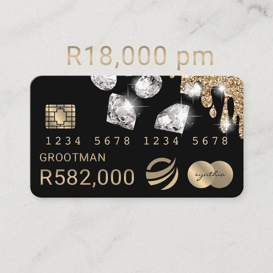 R18,000 pm for 2 years is a must card